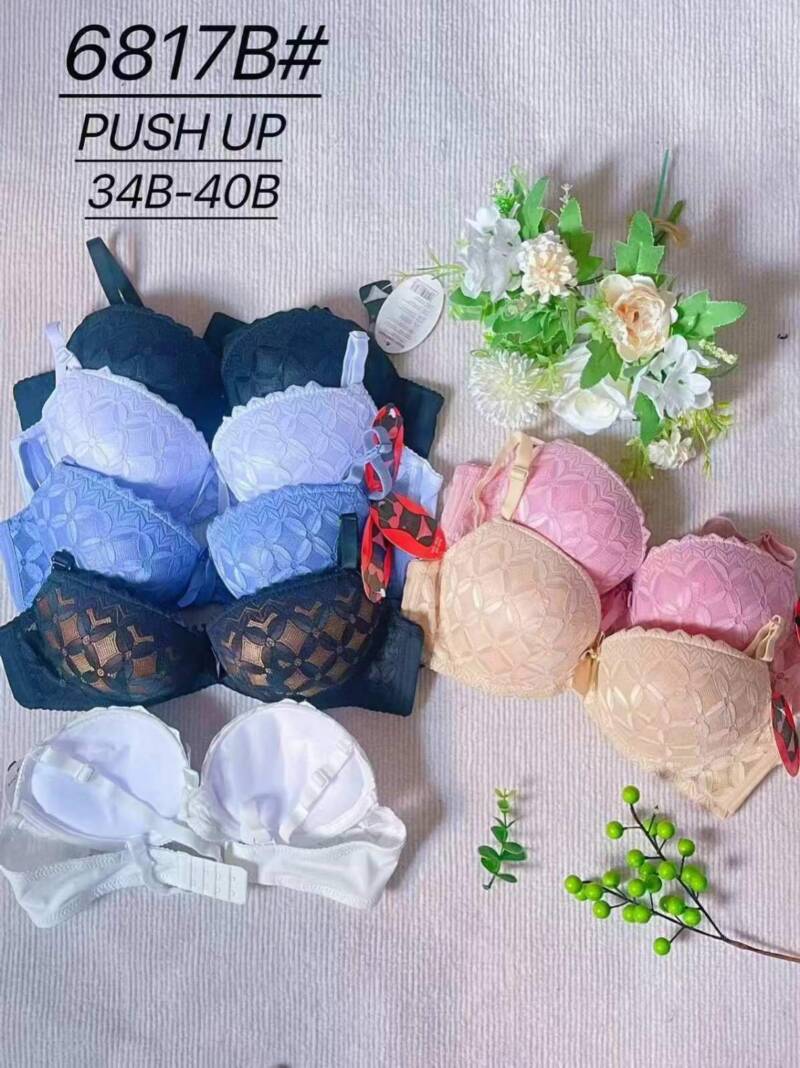 Biustonosze damskie Roz B, 1 kolor Paczka 6 szt